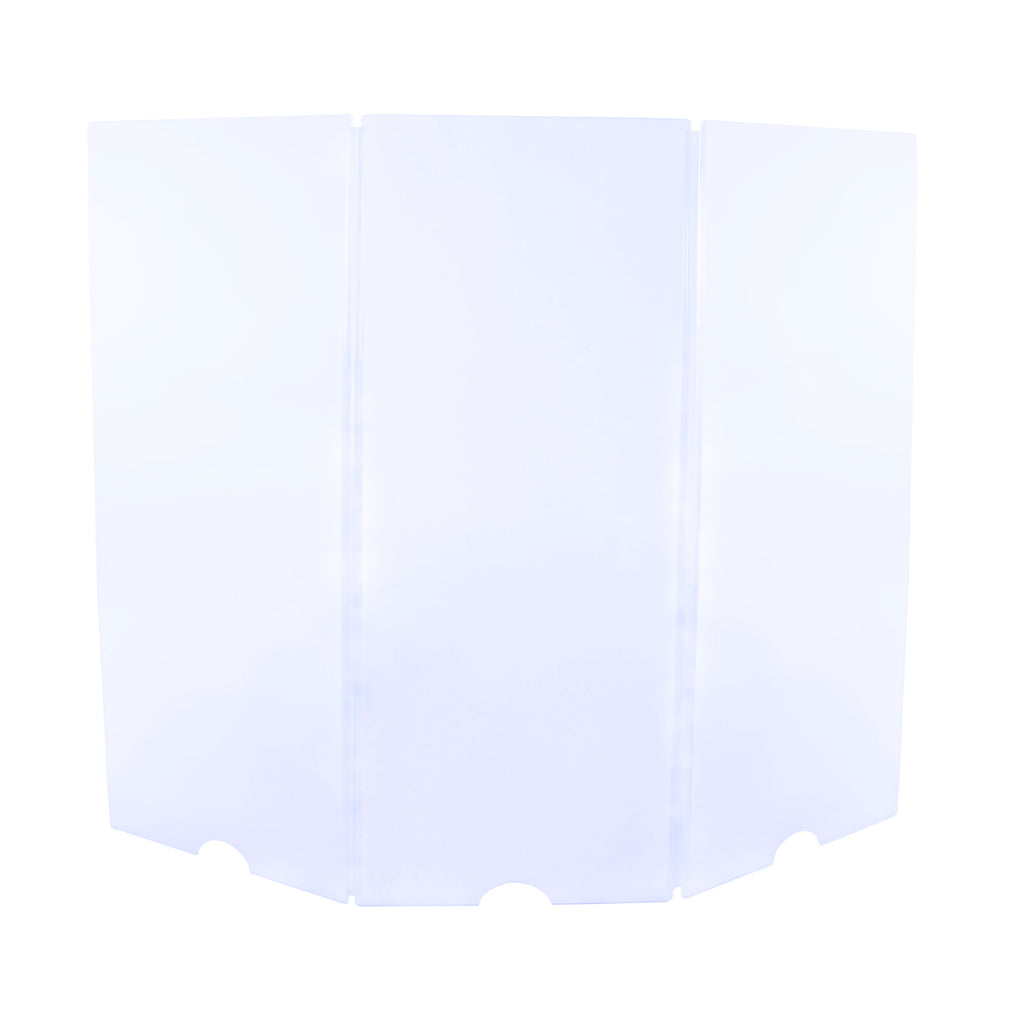 5.5 Foot Tall Assembled Drum Shield System - Crystal Clear Acrylic