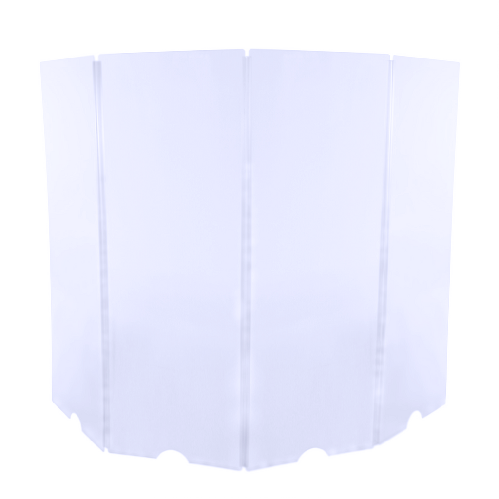 5.5 Foot Tall Assembled Drum Shield System - Crystal Clear Acrylic