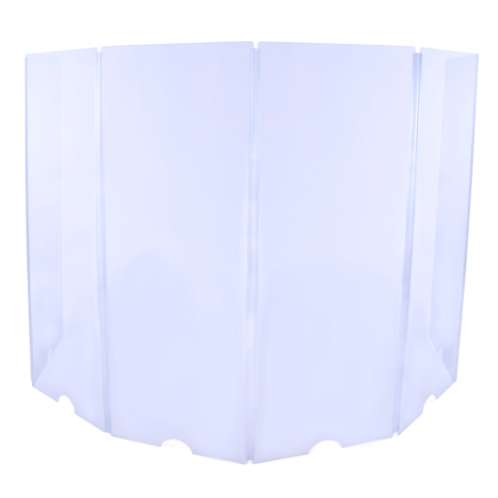 4 Foot Tall  Assembled Drum Shield System  Crystal Clear Acrylic
